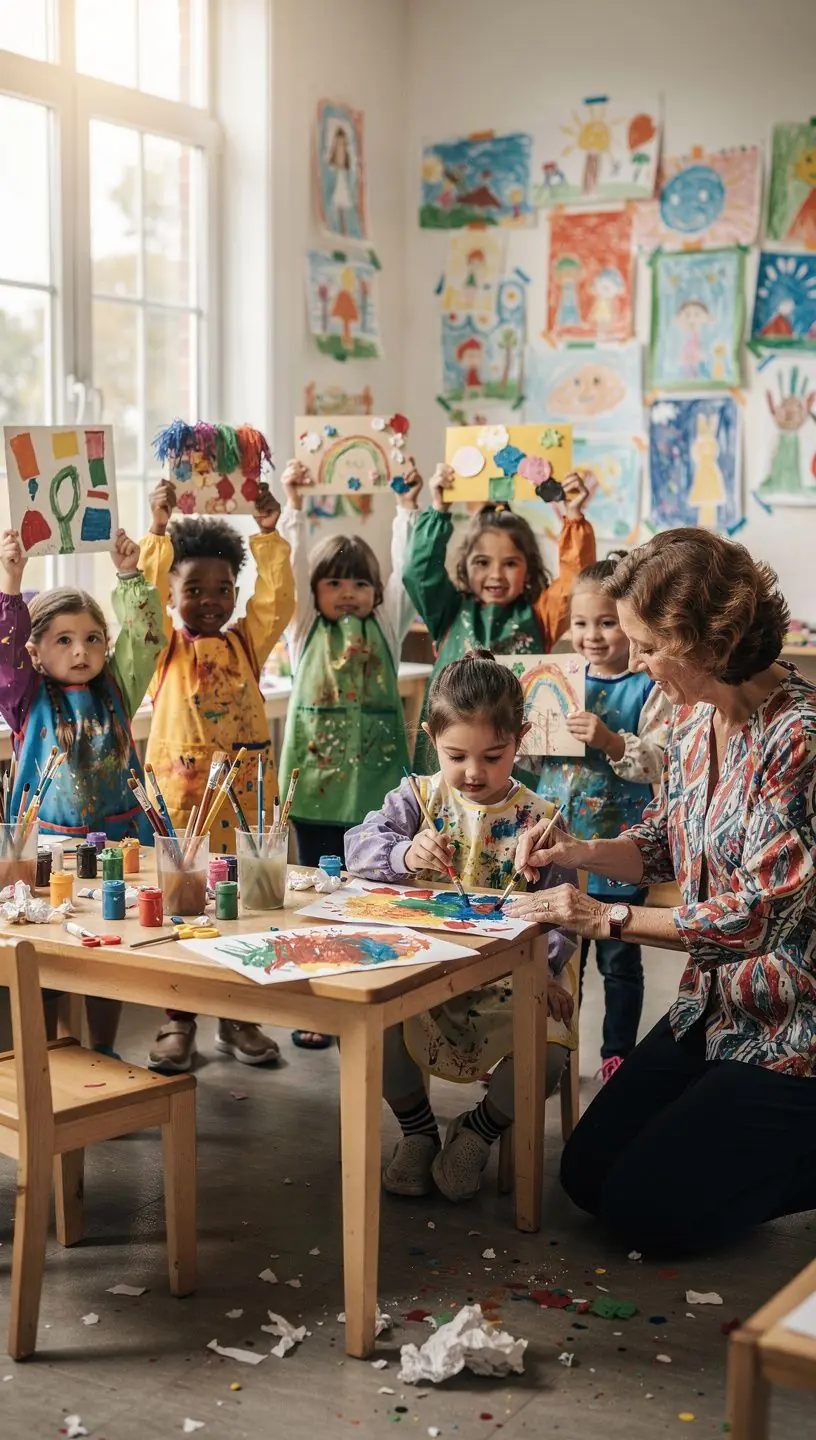 Daba un izglītība apvienojas, kad bērni apmeklē dārzu, mācoties par augiem un dzīvniekiem.